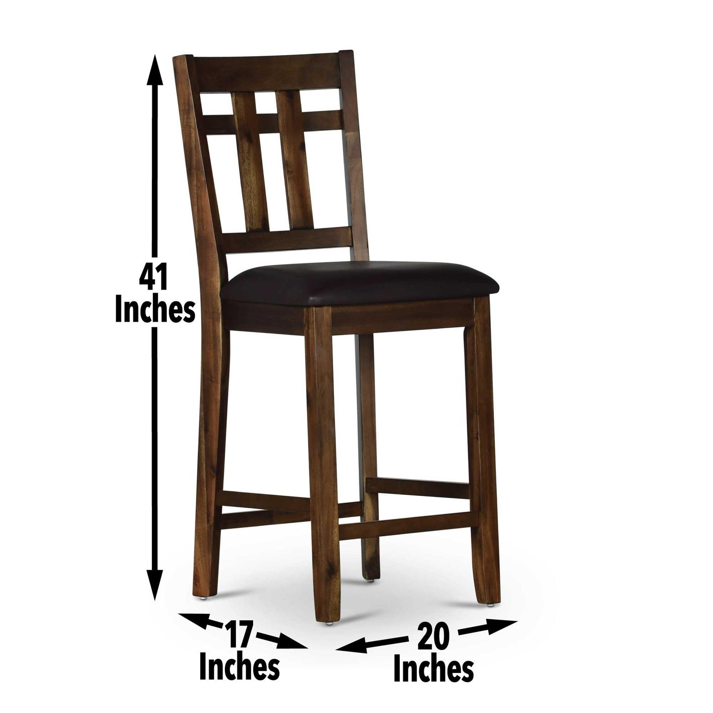 Steve Silver Saranac - Counter Chair (Set of 2) - Dark Brown SA2000CC FredCo