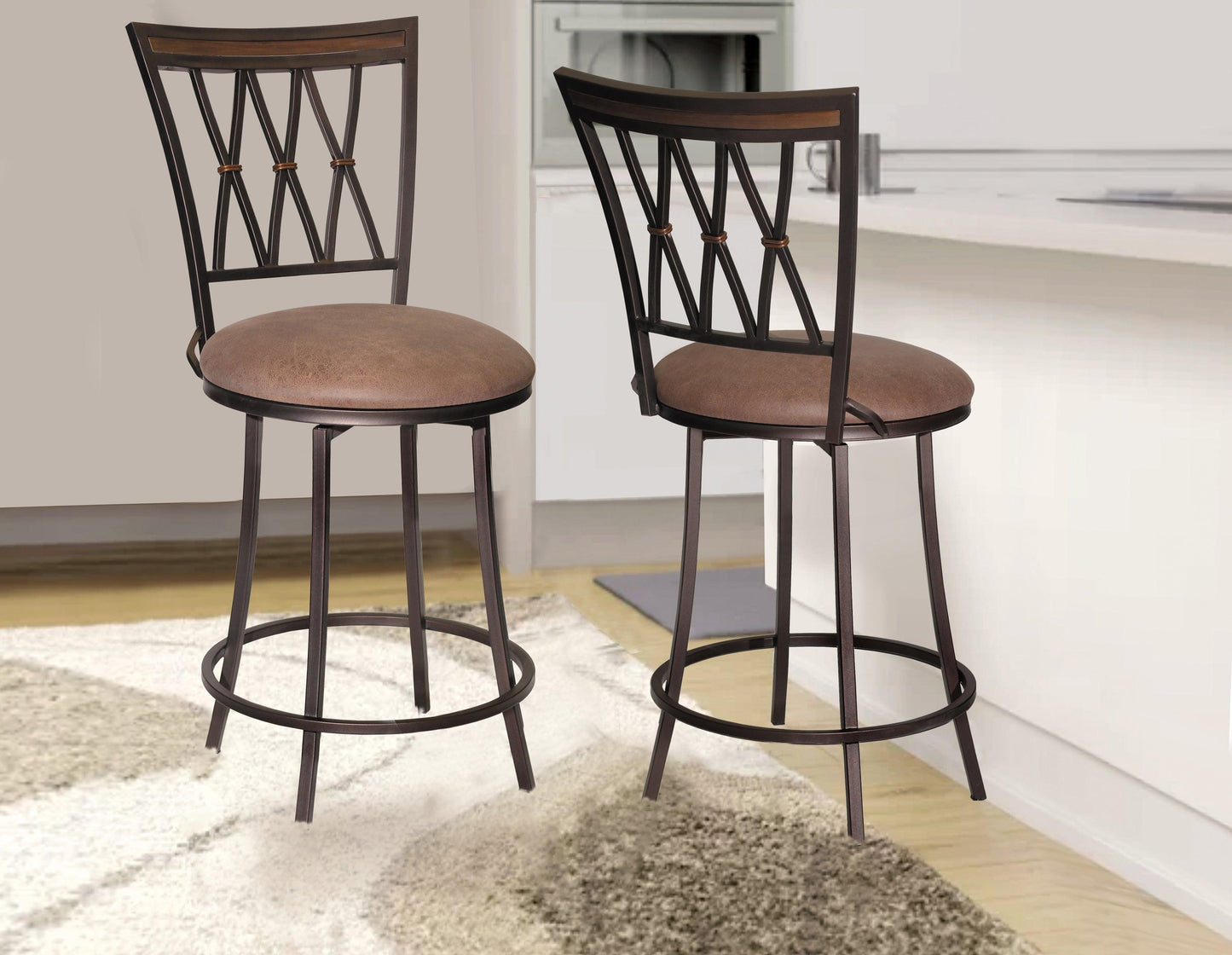 Steve Silver Sedona - Swivel Counter Stool - Dark Brown SDN600CS FredCo