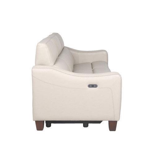 Steve Silver Transitional Dual-Power Leather Reclining Sofa GI850SI FredCo