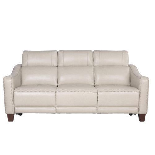 Steve Silver Transitional Dual-Power Leather Reclining Sofa GI850SI FredCo