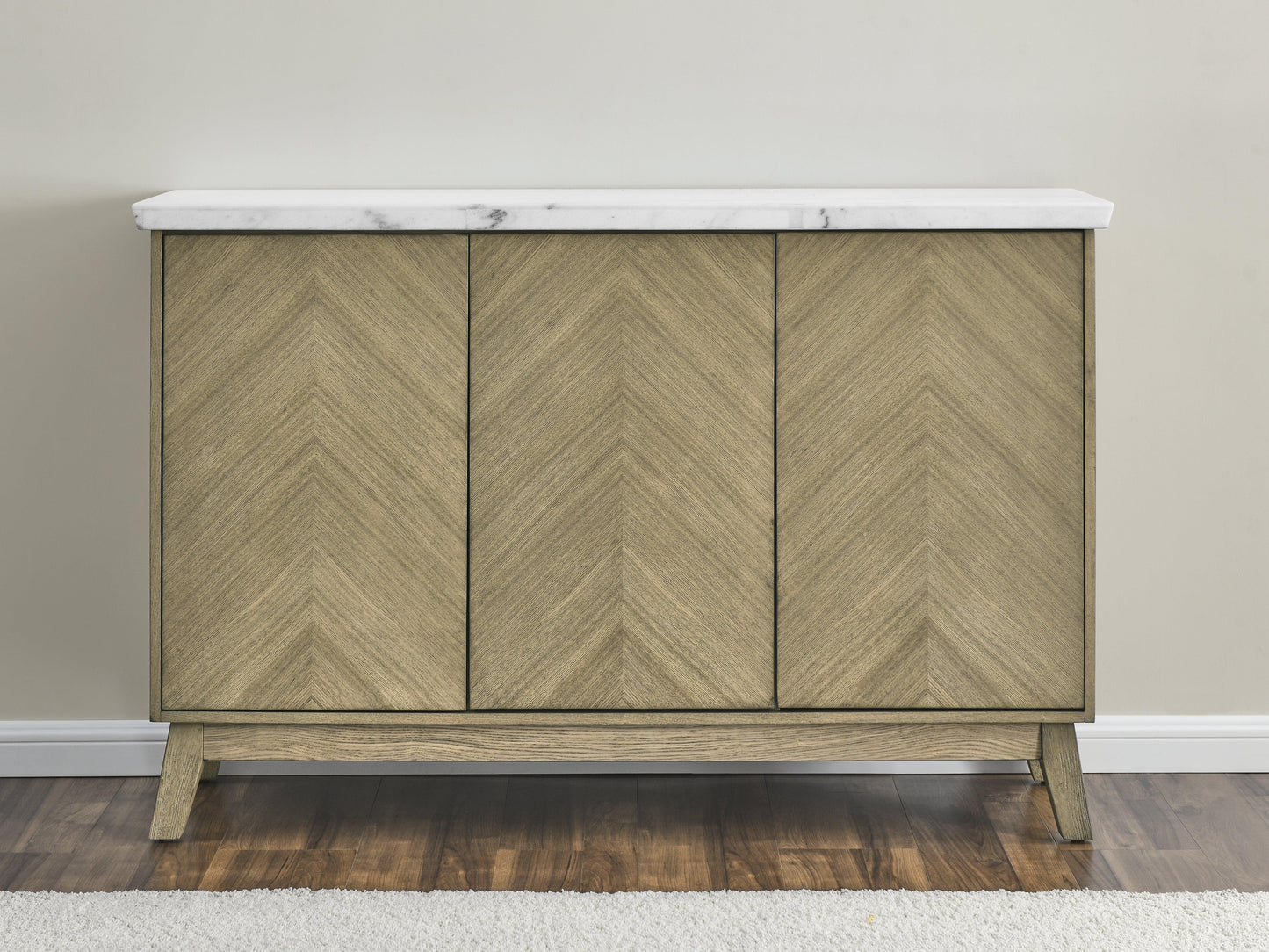 Steve Silver Vida - White Marble Top Server - Dark Brown VD500WSV FredCo