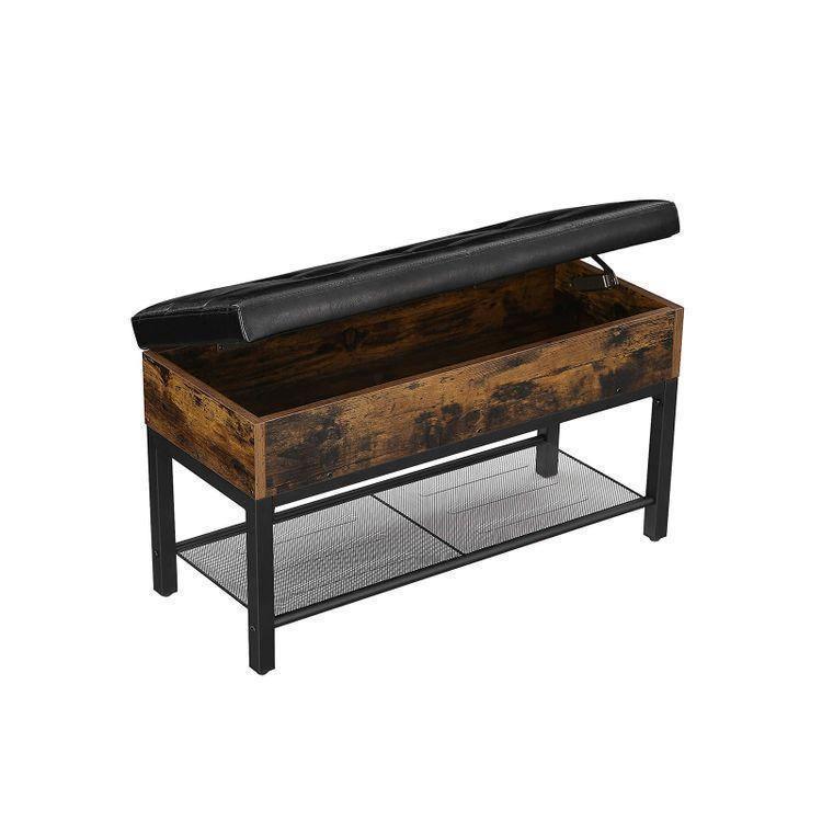 Storage Box Padded Bench FredCo