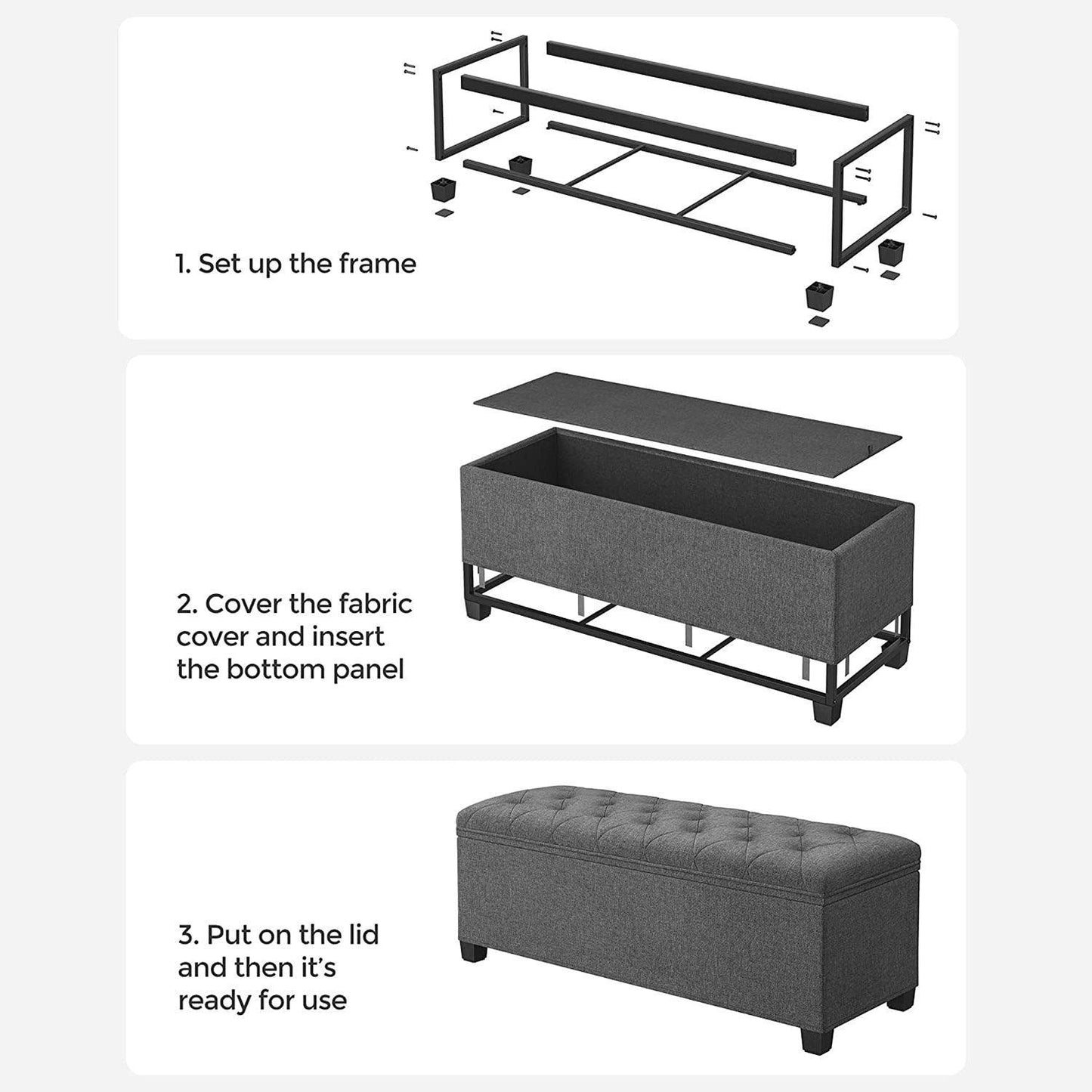 Storage Ottoman Bench FredCo