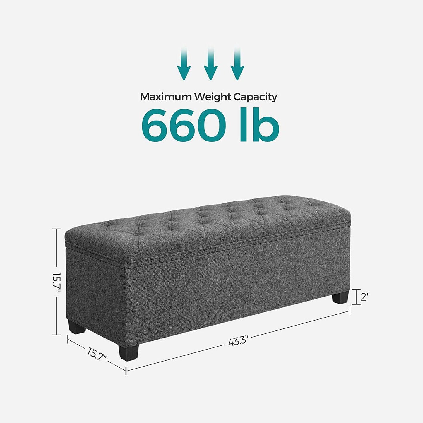 Storage Ottoman Bench FredCo