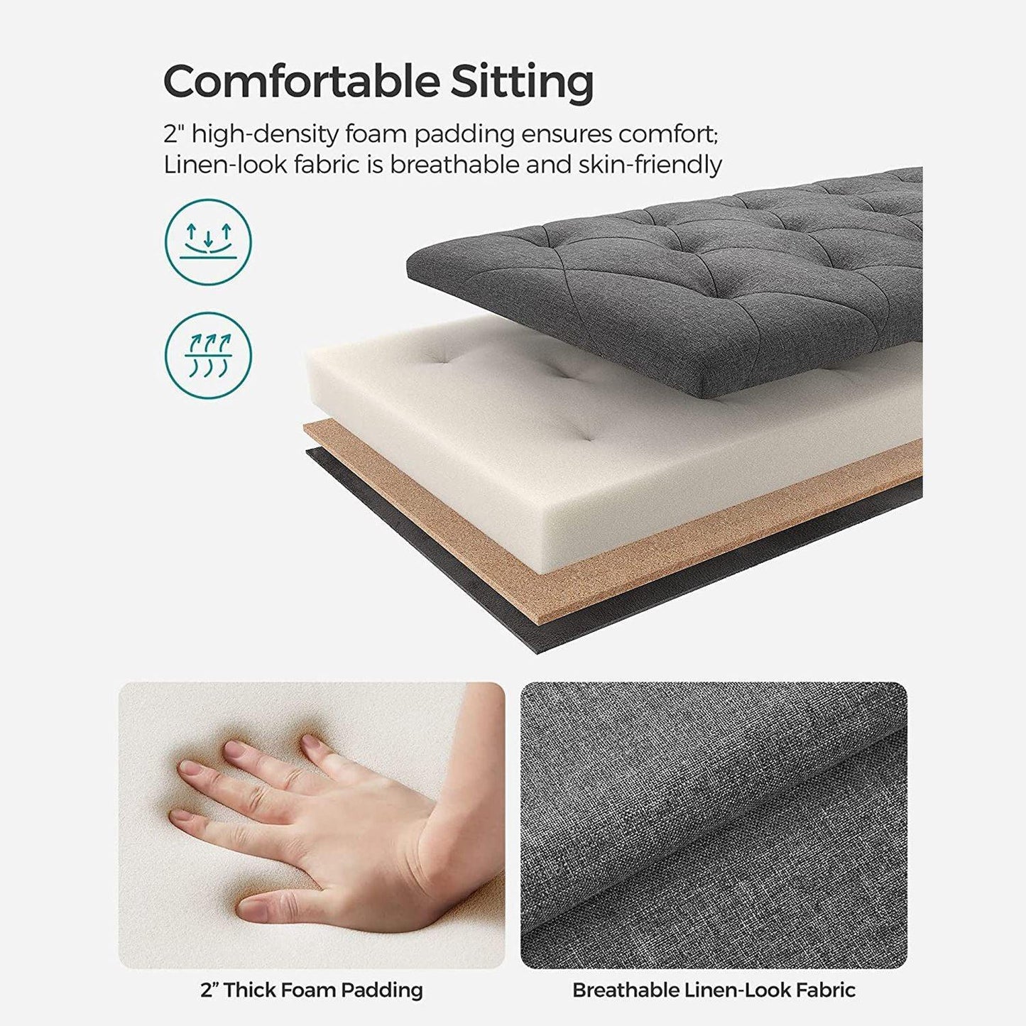 Storage Ottoman Bench FredCo