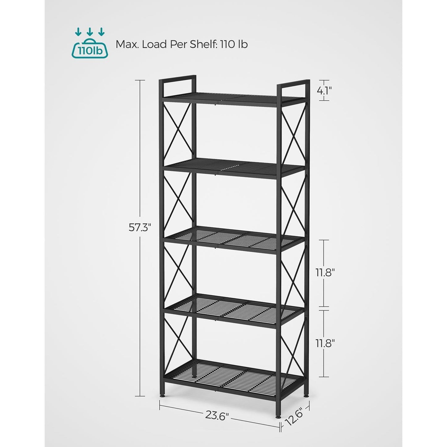 Storage Shelf with X Side Frames FredCo