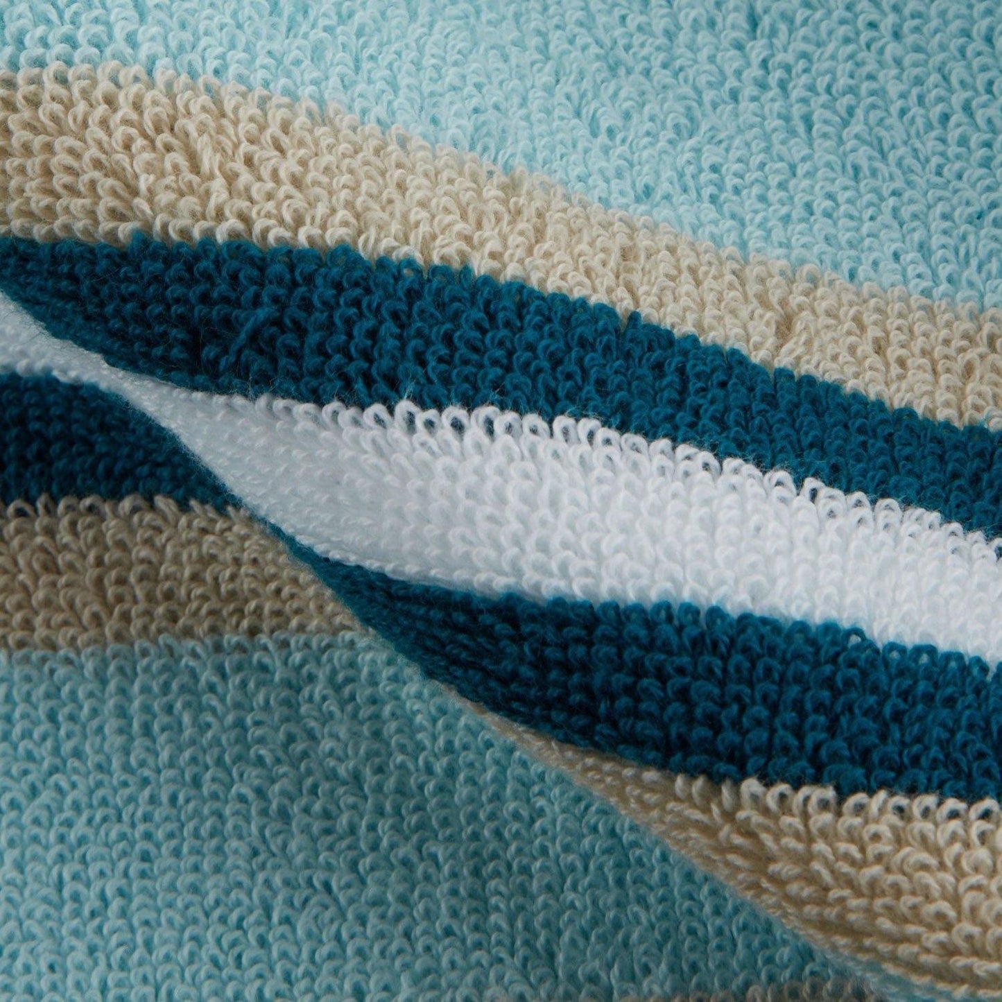 Stripes 100% Combed Cotton 2-Piece Bath Sheet Towels FredCo