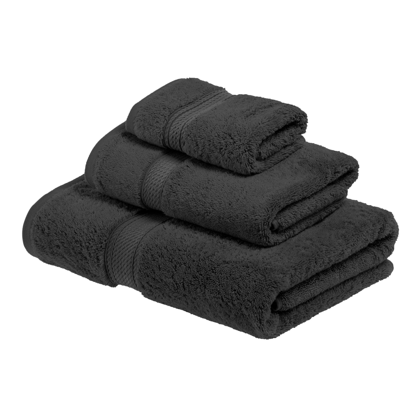 Super Plush and Absorbent Egyptian Cotton 3-Piece Towel Set FredCo