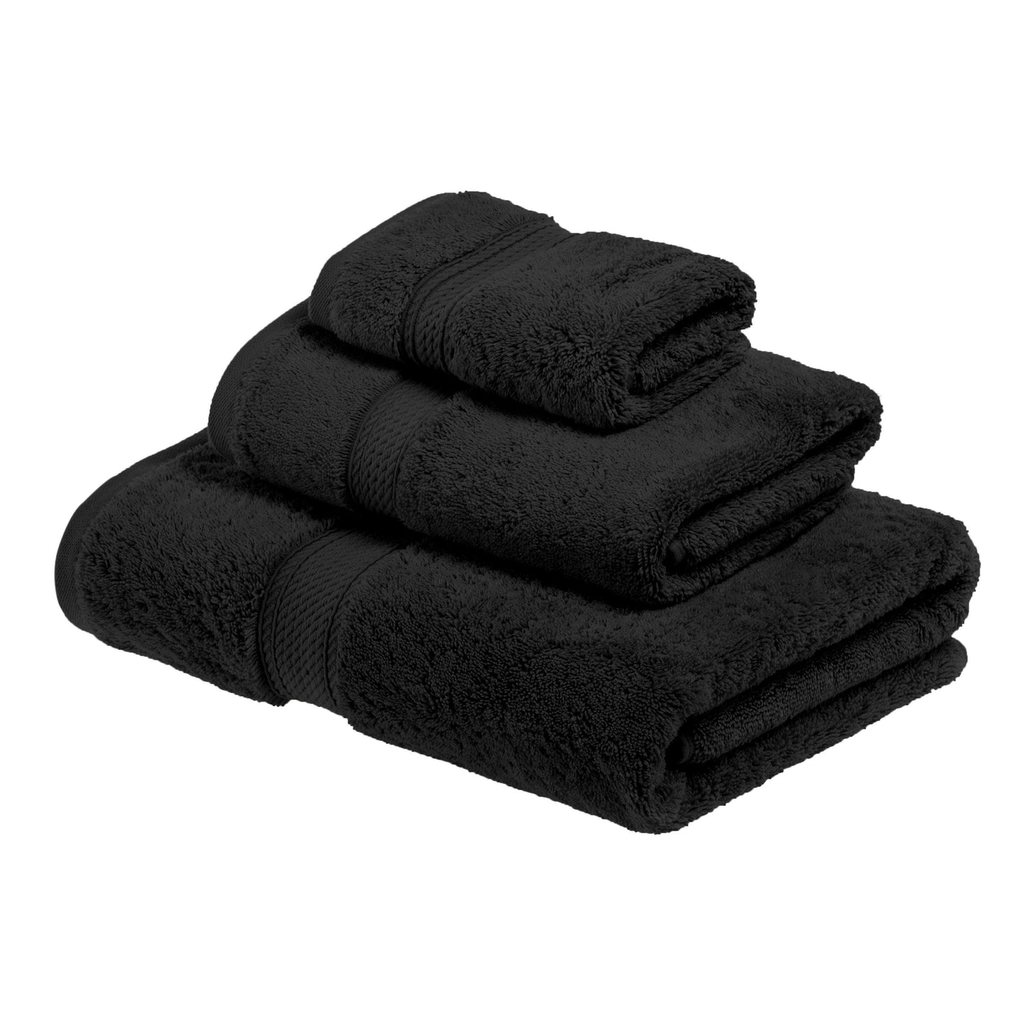 Super Plush and Absorbent Egyptian Cotton 3-Piece Towel Set FredCo