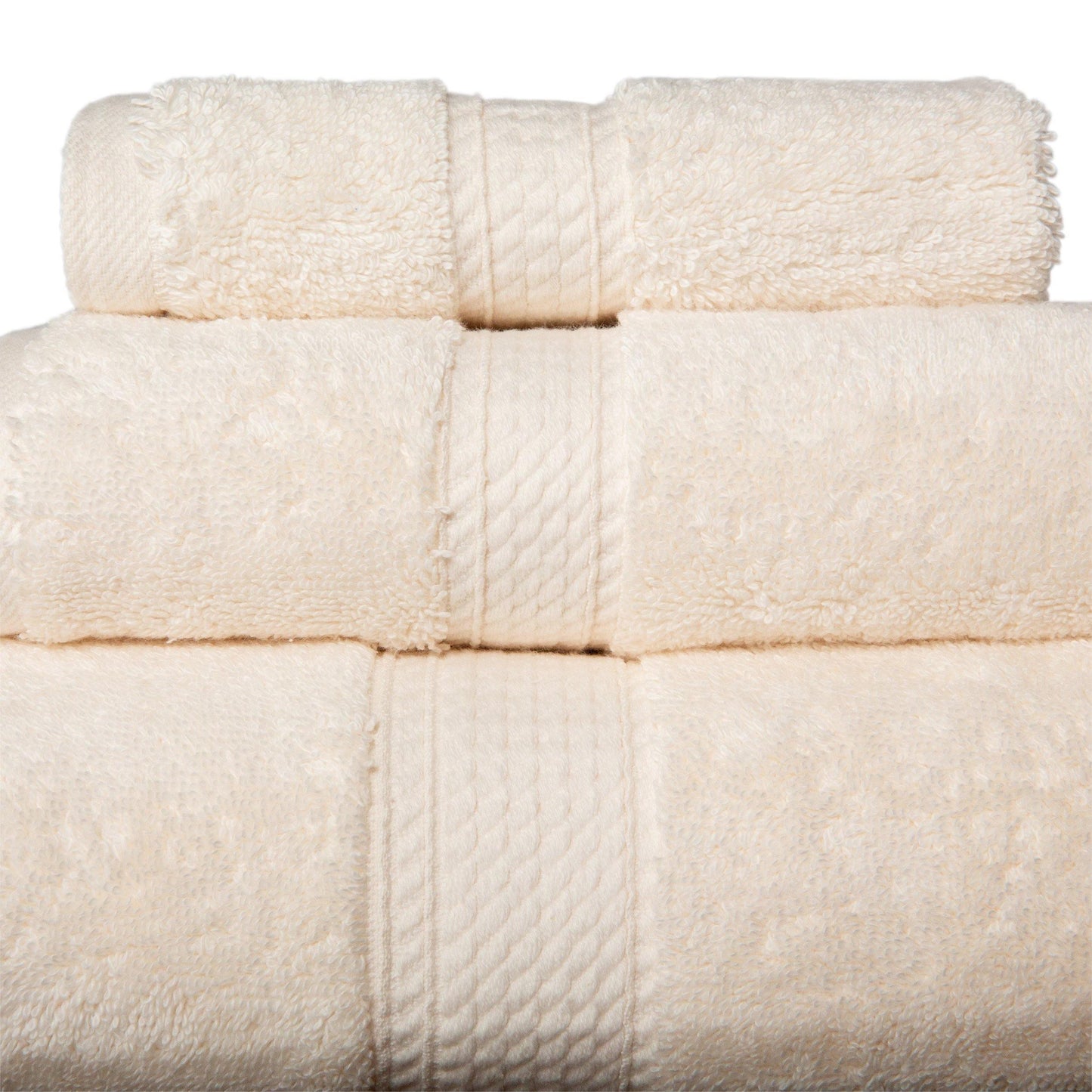 Super Plush and Absorbent Egyptian Cotton 3-Piece Towel Set FredCo