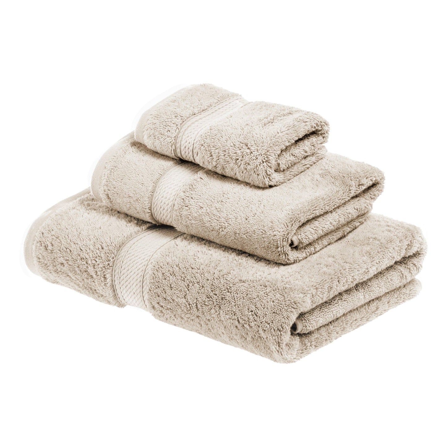 Super Plush and Absorbent Egyptian Cotton 3-Piece Towel Set FredCo