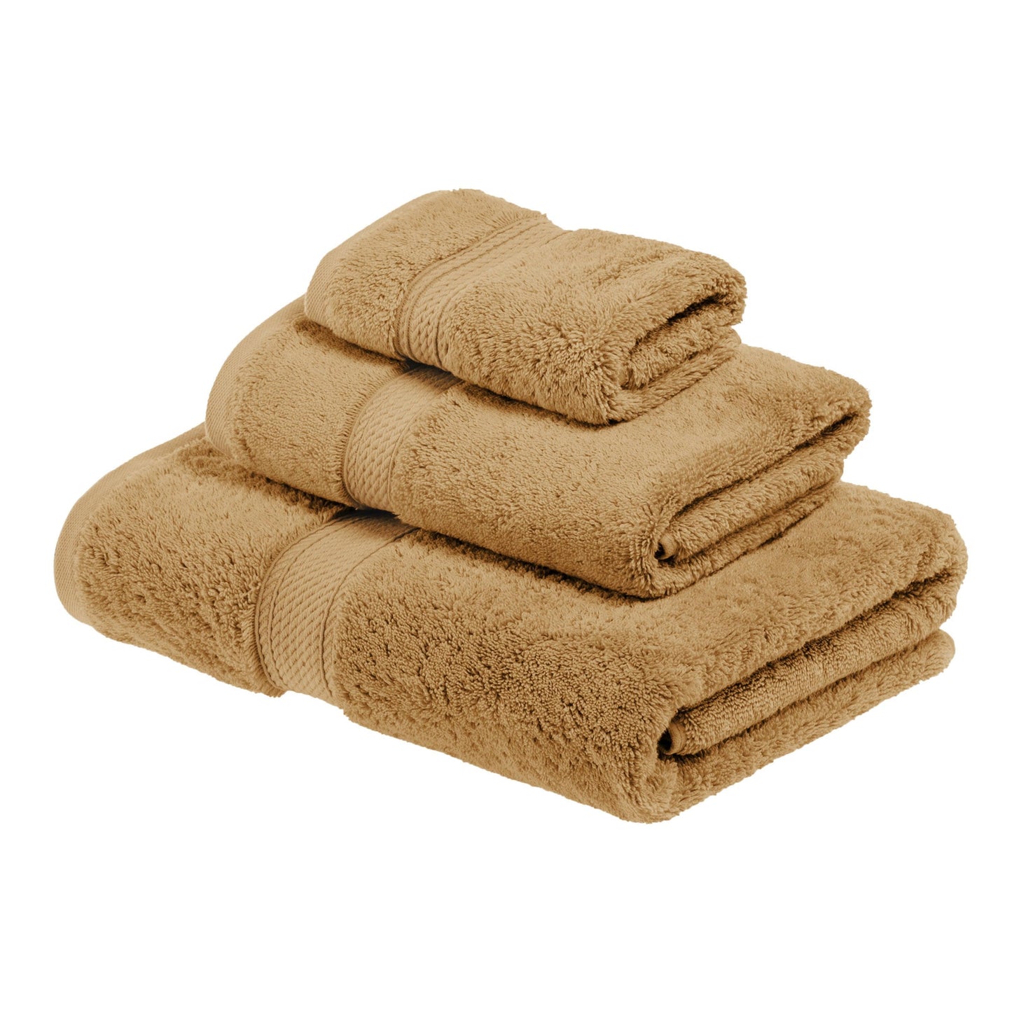 Super Plush and Absorbent Egyptian Cotton 3-Piece Towel Set FredCo