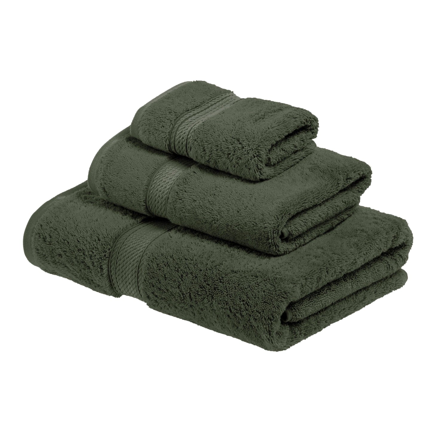 Super Plush and Absorbent Egyptian Cotton 3-Piece Towel Set FredCo