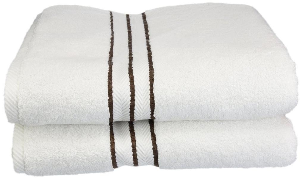 Superior Long Staple Combed Cotton 2-Piece Bath Towel Set FredCo