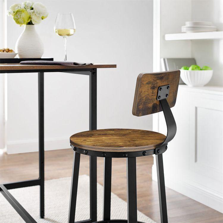 Tall Bar Chairs with Backrest FredCo