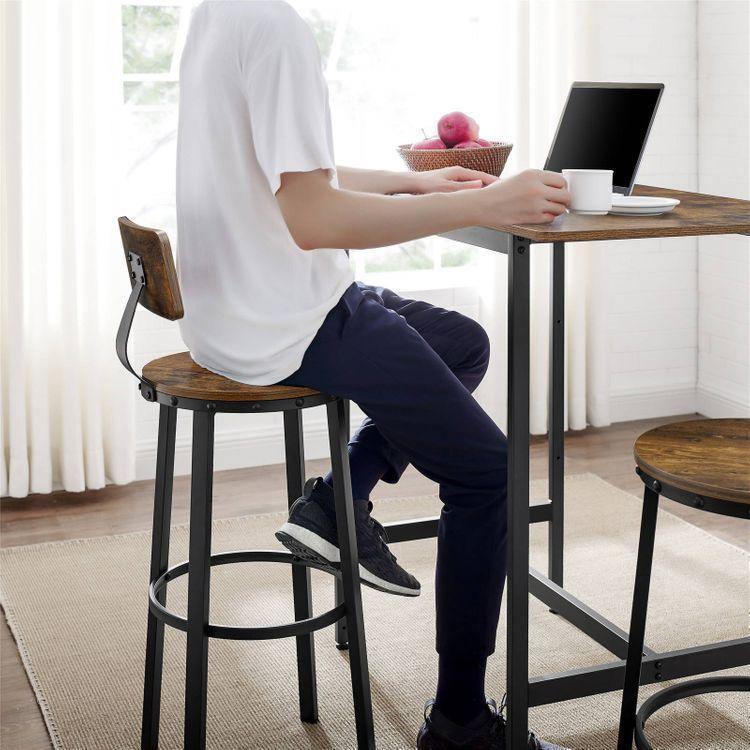 Tall Bar Chairs with Backrest FredCo