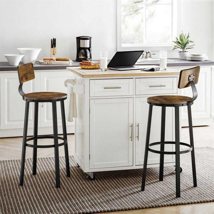 Tall Bar Chairs with Backrest FredCo
