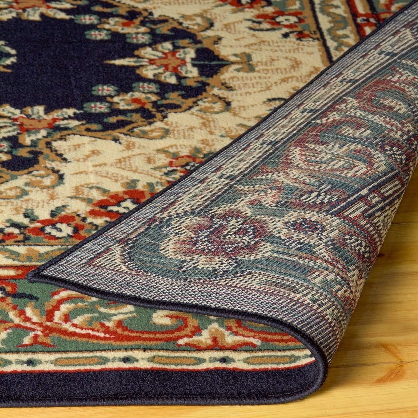 Tayana Vintage French Aubusson Floral 3-Piece Rug FredCo