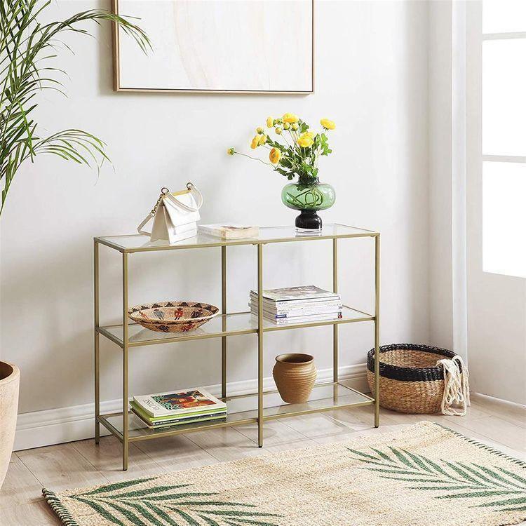Tempered Glass Sofa Table FredCo