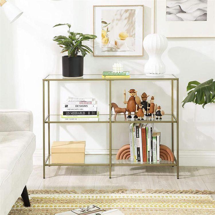 Tempered Glass Sofa Table FredCo
