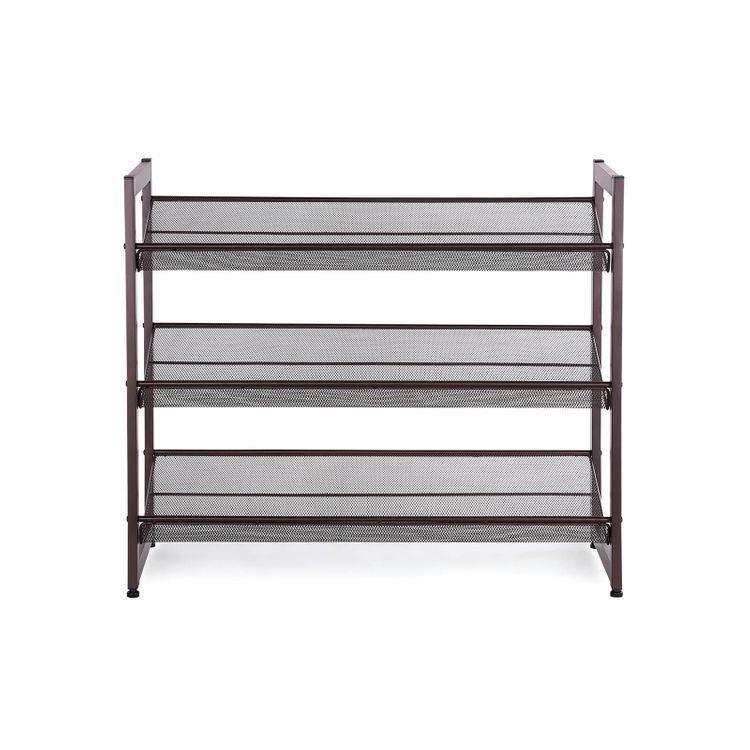 Tier Adjustable Shoe Rack FredCo
