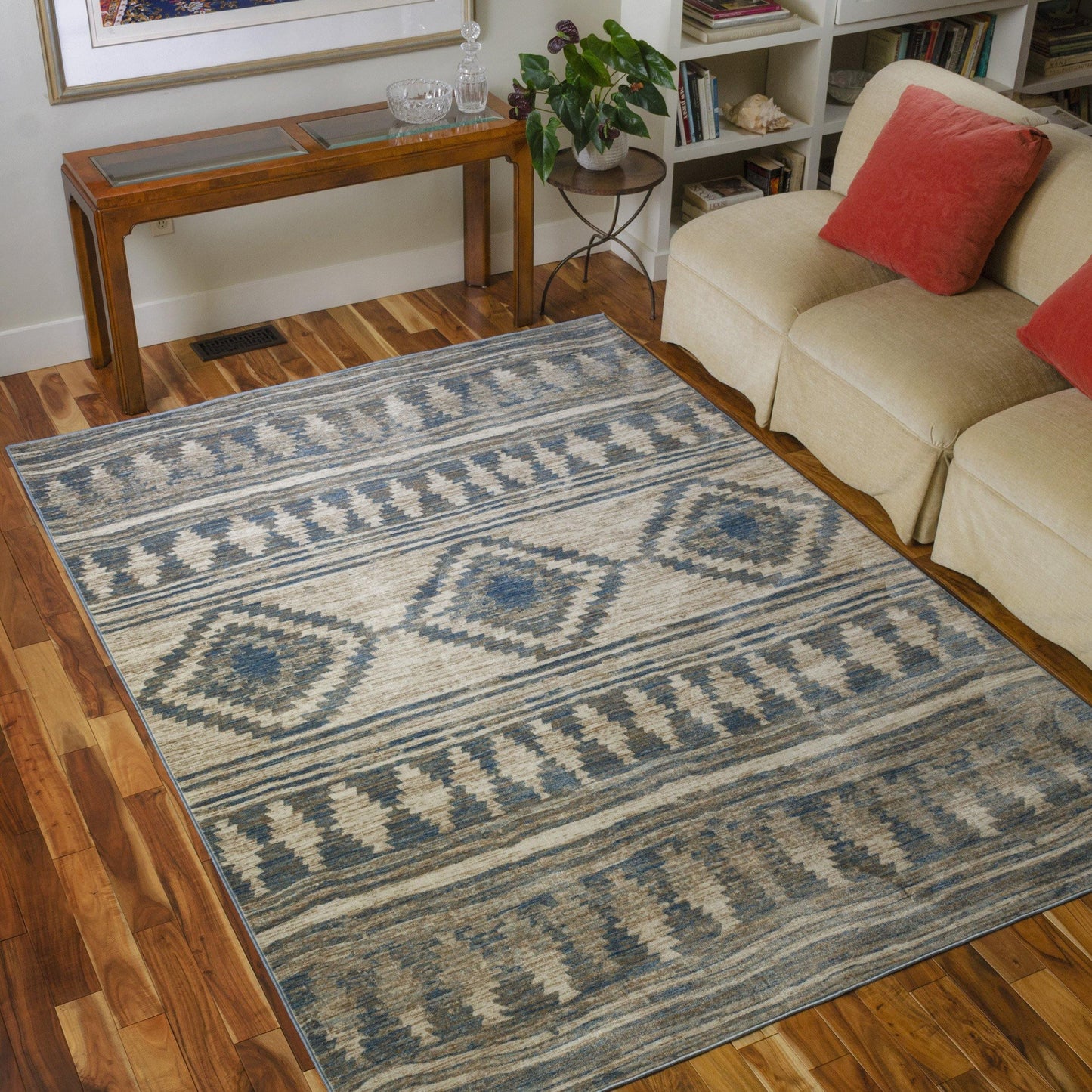 Tobey Southwestern Aztec Geometric Indoor Area Rug FredCo