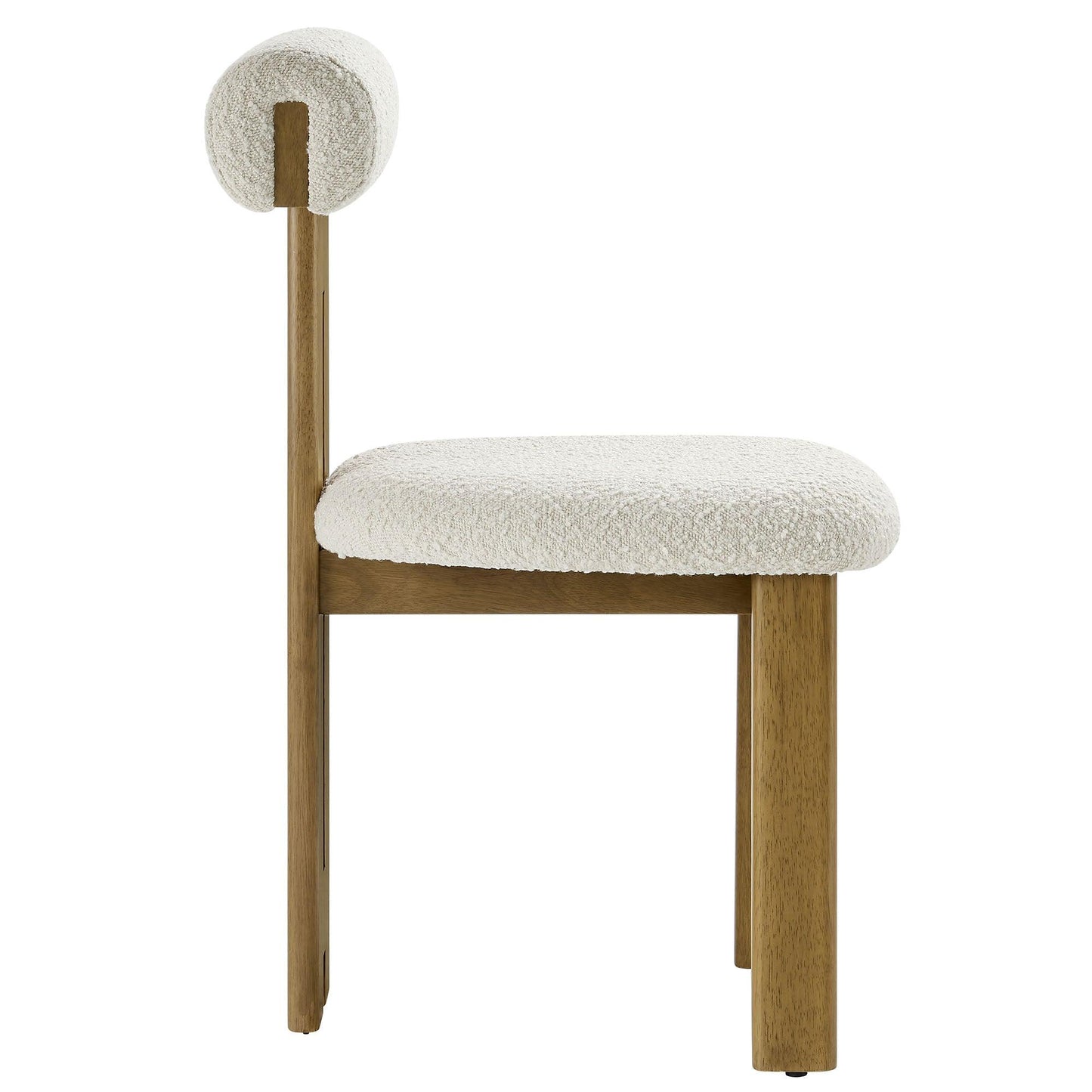 Torian Boucle Fabric Dining Chair Set of 2 by Modway FredCo