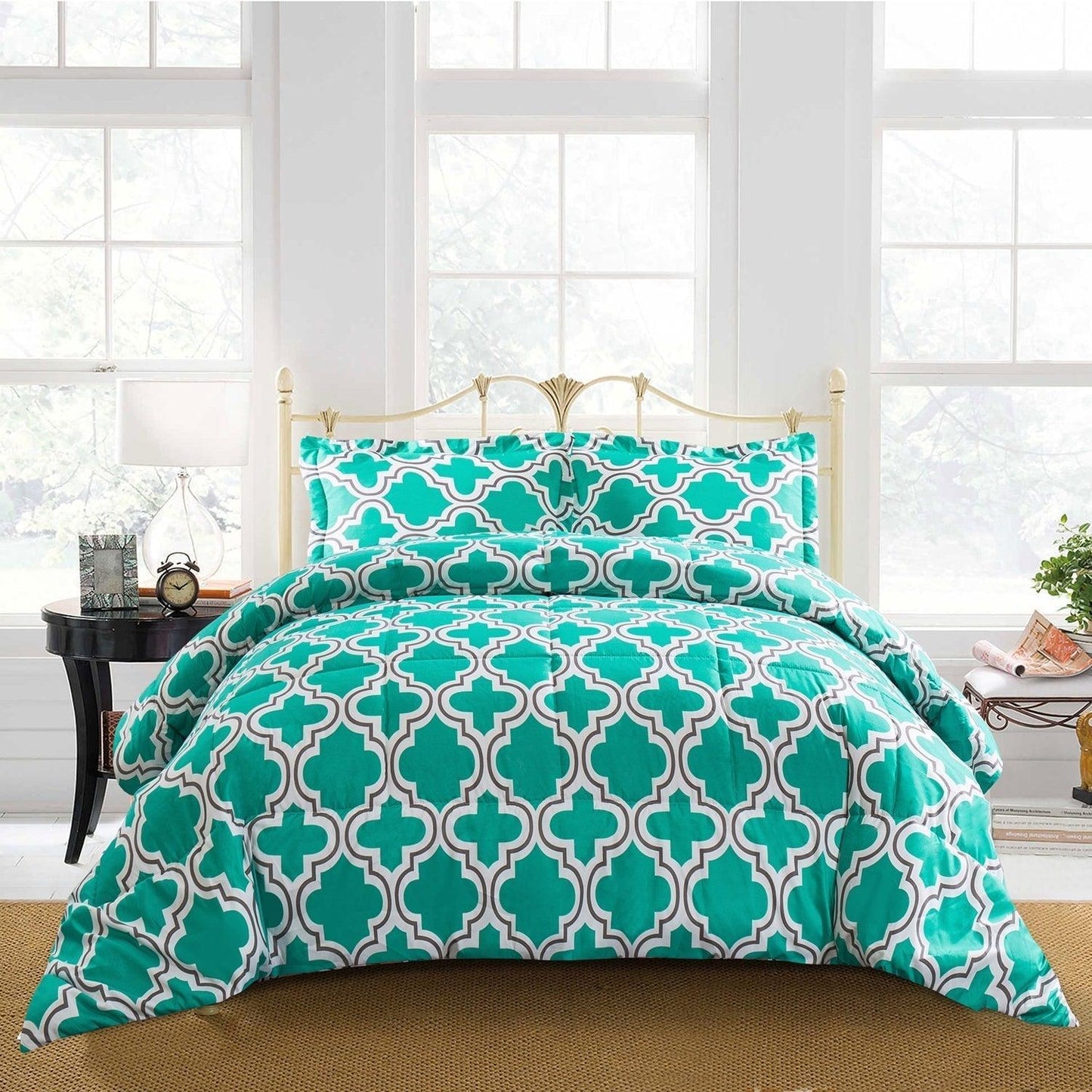 Trellis Geometric Comforter Set FredCo