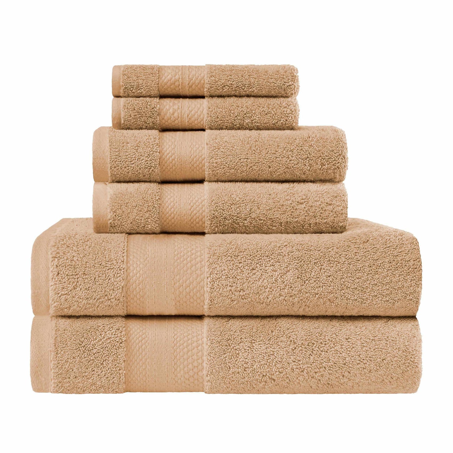 Turkish Cotton Assorted 6-Piece Towel Set by Superior FredCo