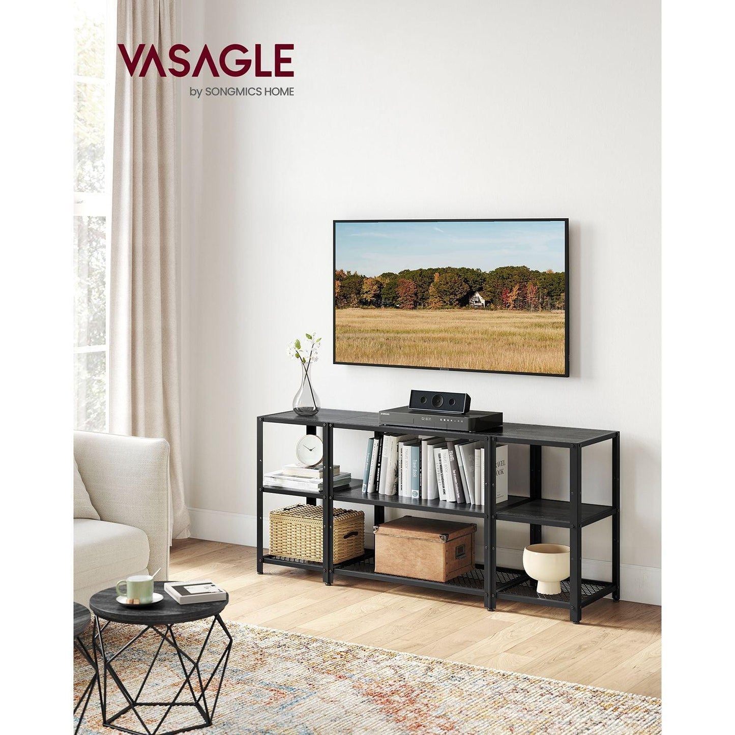 TV Stand for 65 Inches TVs Black FredCo