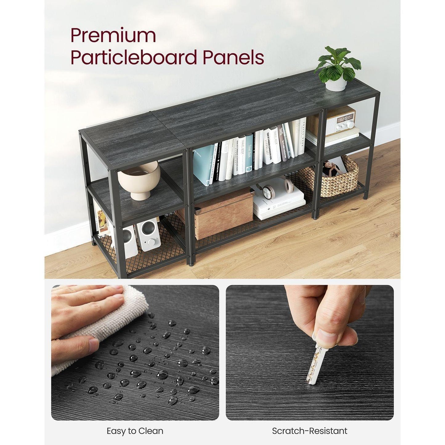 TV Stand for 65 Inches TVs Black FredCo