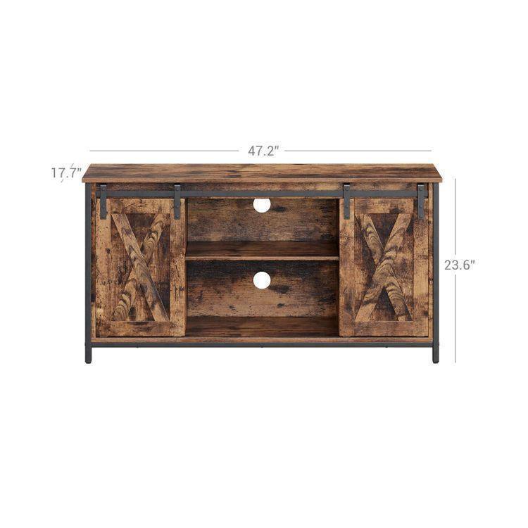 TV Stand with Adjustable Storage Shelve FredCo