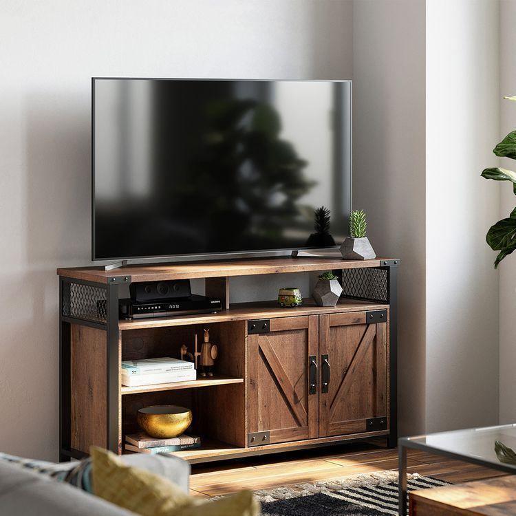 TV Stand with Barn Doors FredCo