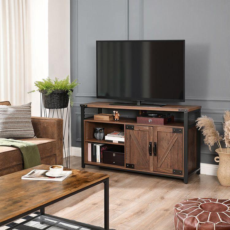 TV Stand with Barn Doors FredCo