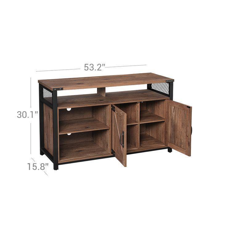 TV Stand with Barn Doors FredCo