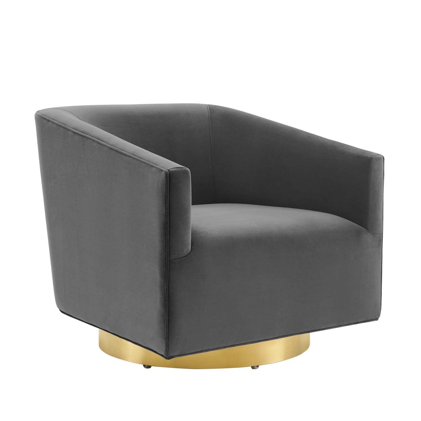 Twist Accent Lounge Performance Velvet Swivel Chair, EEI-4626 FredCo