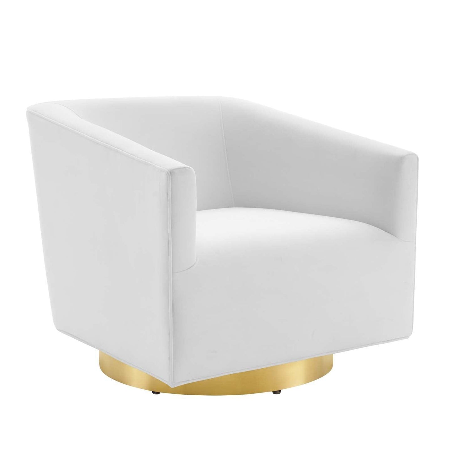 Twist Accent Lounge Performance Velvet Swivel Chair, EEI-4626 FredCo