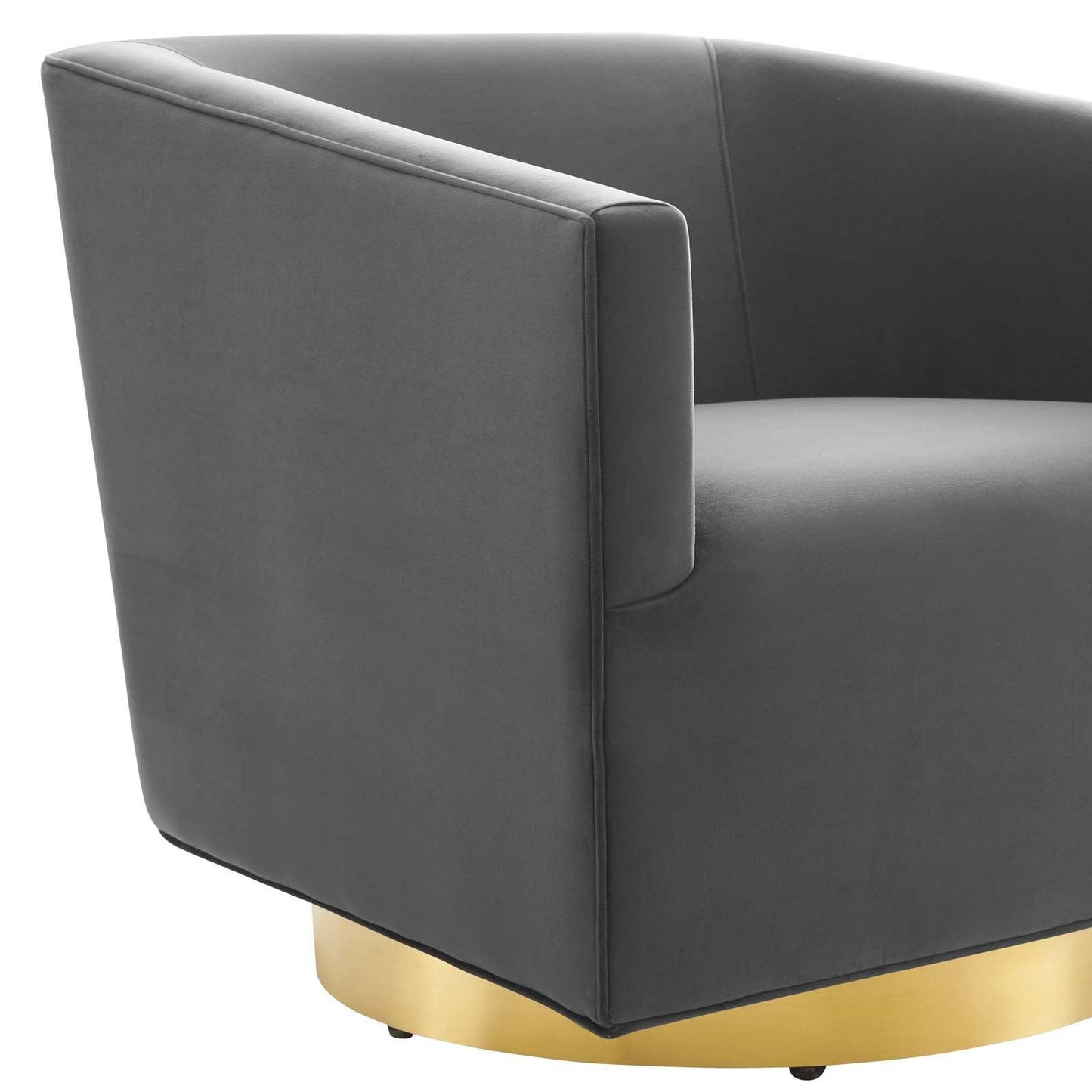 Twist Accent Lounge Performance Velvet Swivel Chair, EEI-4626 FredCo