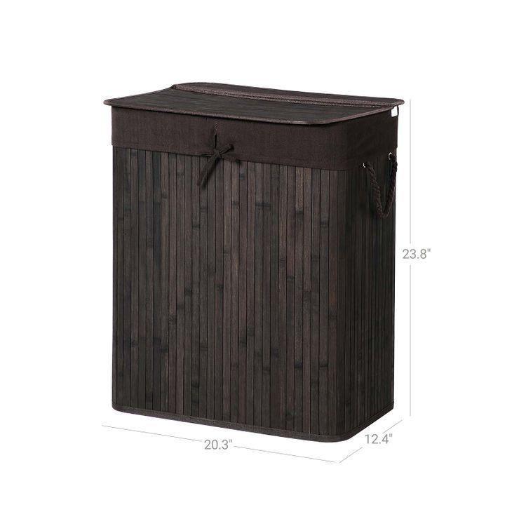Two-Section Laundry Basket FredCo