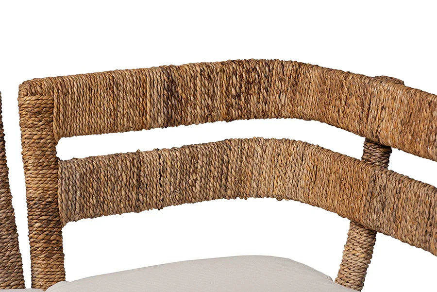 Ubud Seagrass Dining Nook Bench Set FredCo
