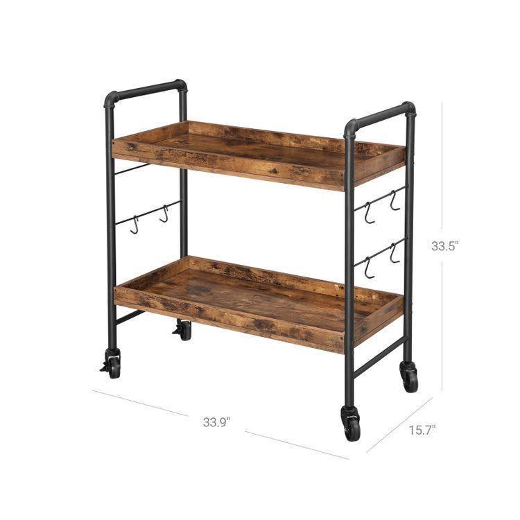 Universal Casters Kitchen Cart FredCo