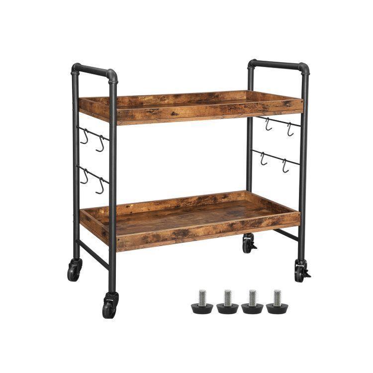 Universal Casters Kitchen Cart FredCo