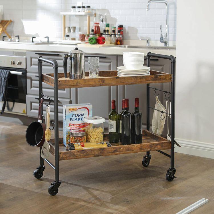 Universal Casters Kitchen Cart FredCo