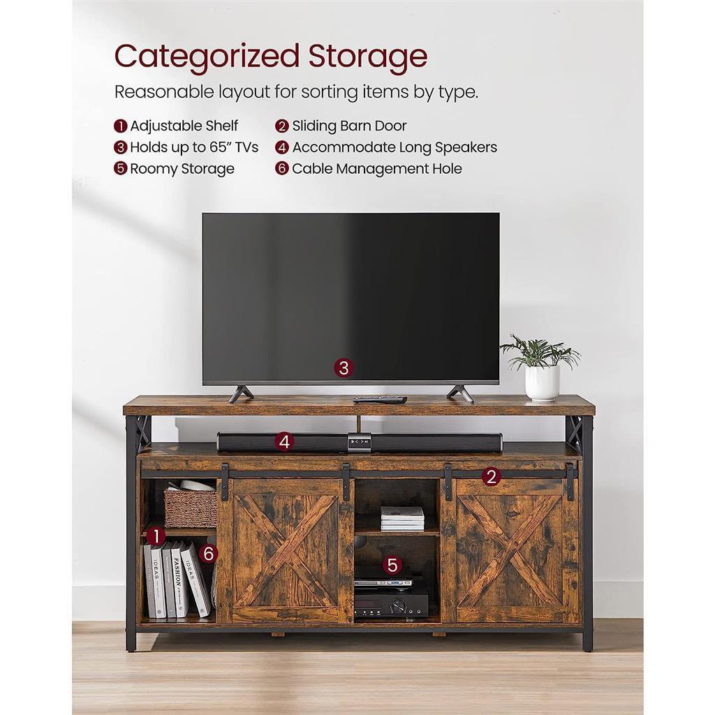 VASAGLE TV Stand for 65 Inch TV FredCo