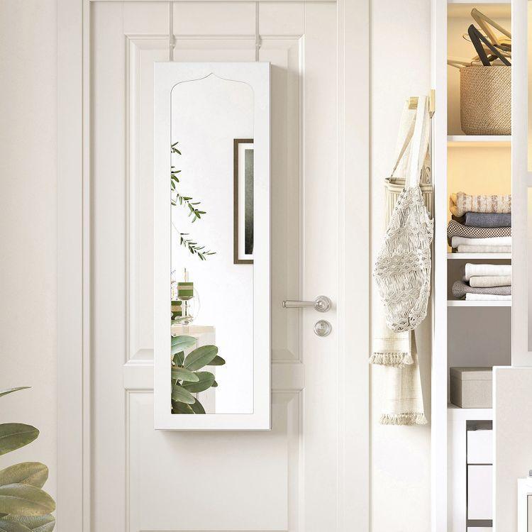 Vaulted Mirror Jewelry Armoire FredCo
