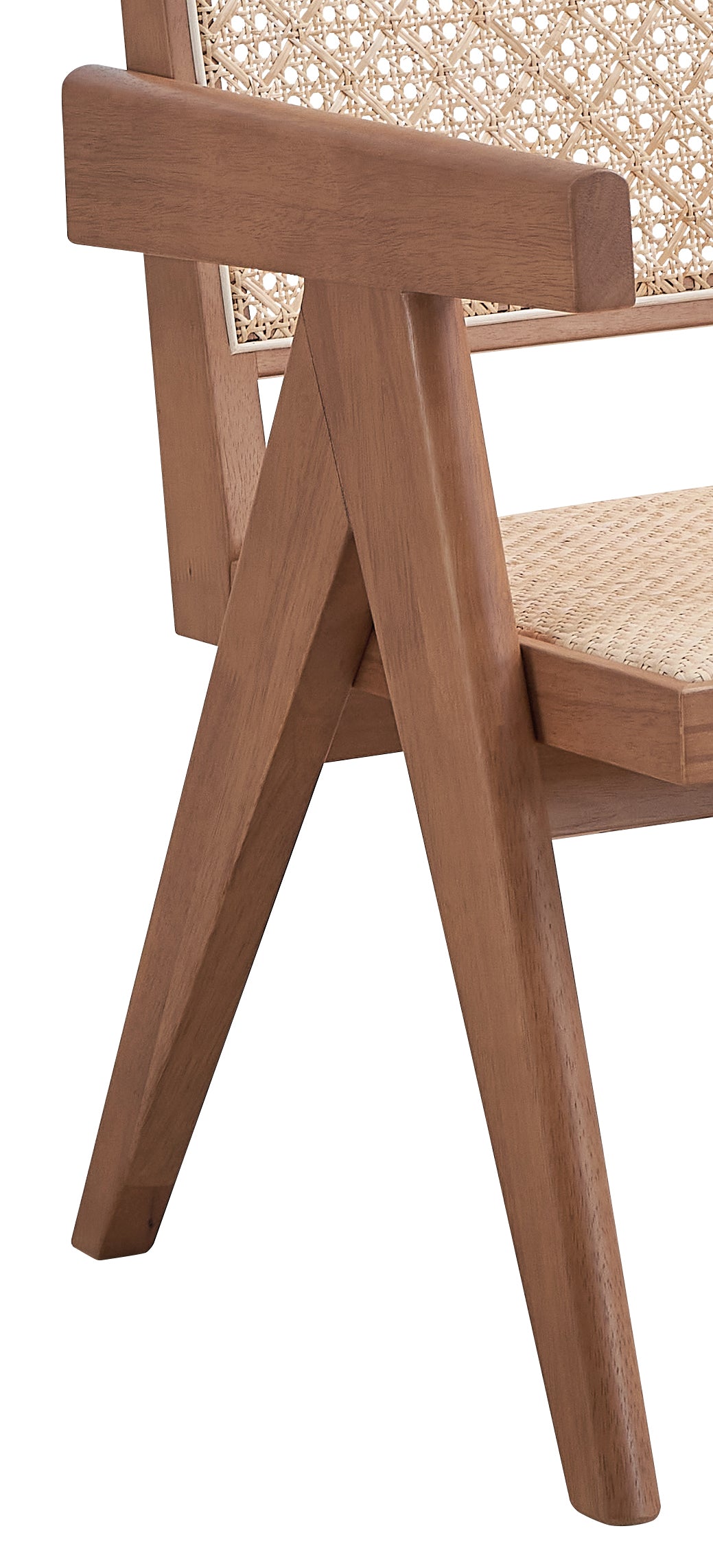 Velentina Rattan & Natural Finish Accent Chair FredCo