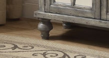Velika Weathered Gray Finish Console Table FredCo