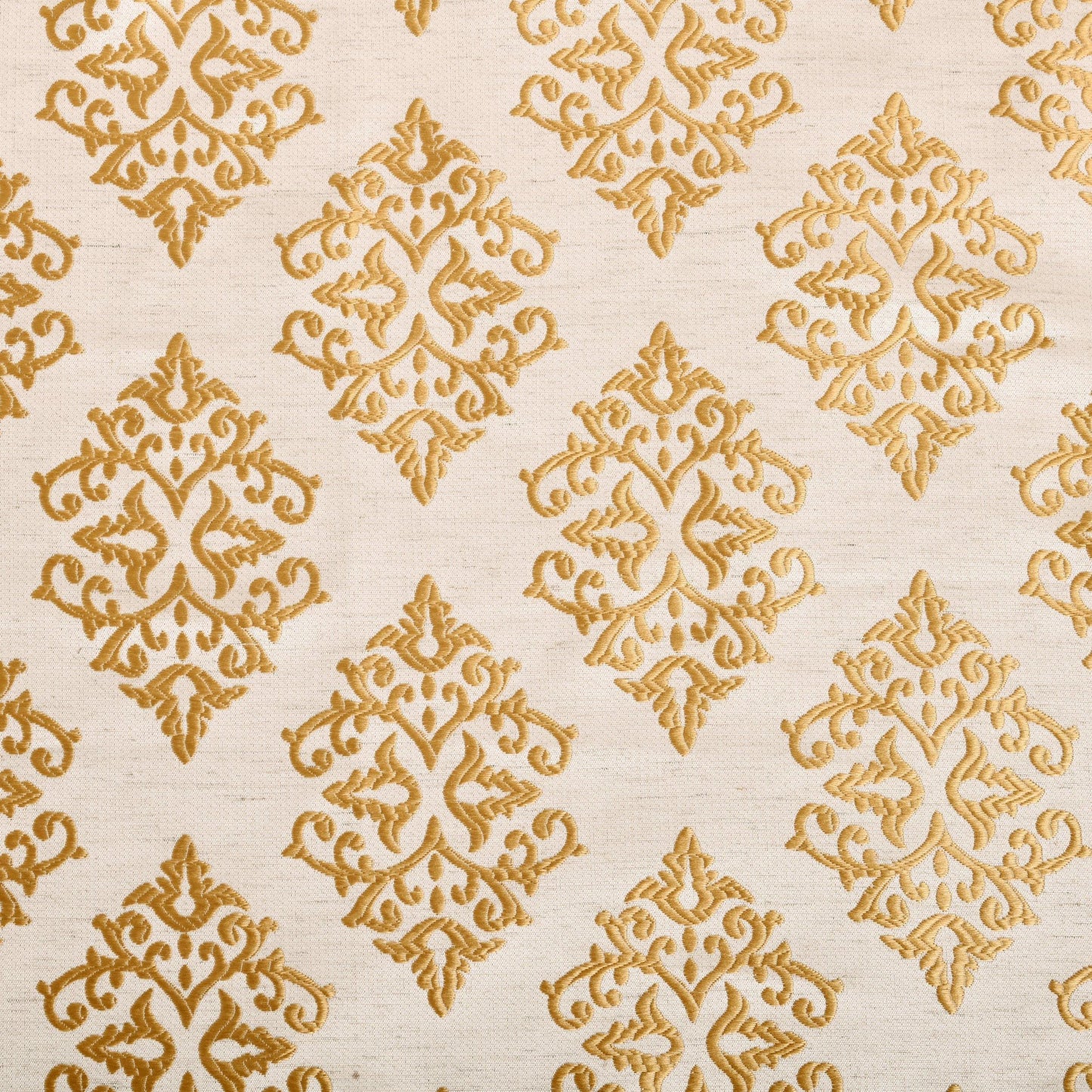 Venetian Damask Floral Jacquard Vintage Grommet Curtain Panel Set FredCo