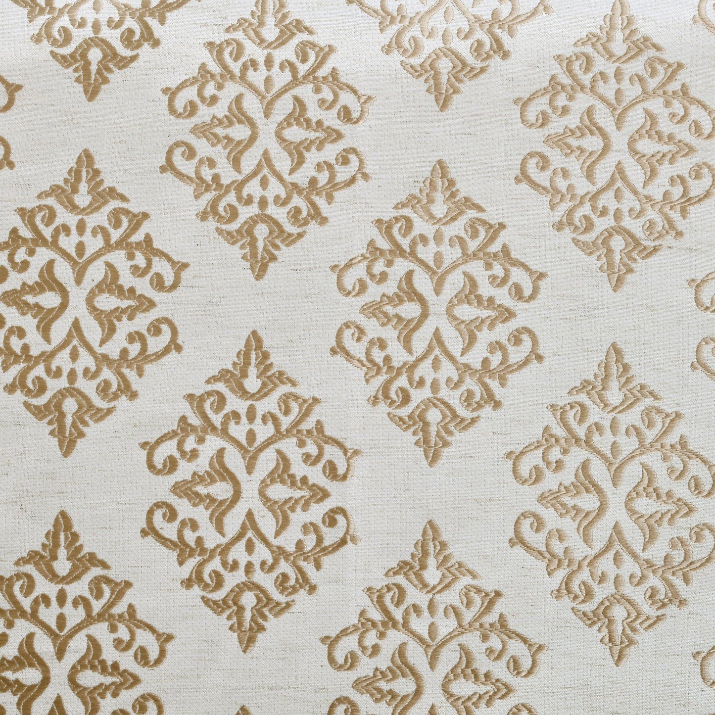 Venetian Damask Floral Jacquard Vintage Grommet Curtain Panel Set FredCo