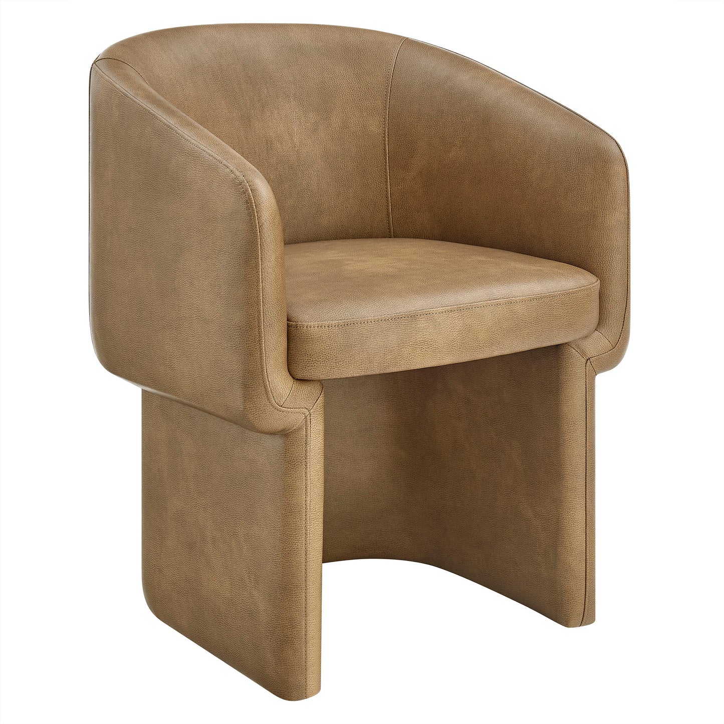 Verity Barrel Back Vegan Leather Dining Chair by Modway EEI-7383 FredCo